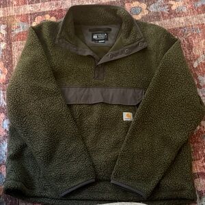 Carhartt Men's Forest Green Sherpa Pullover